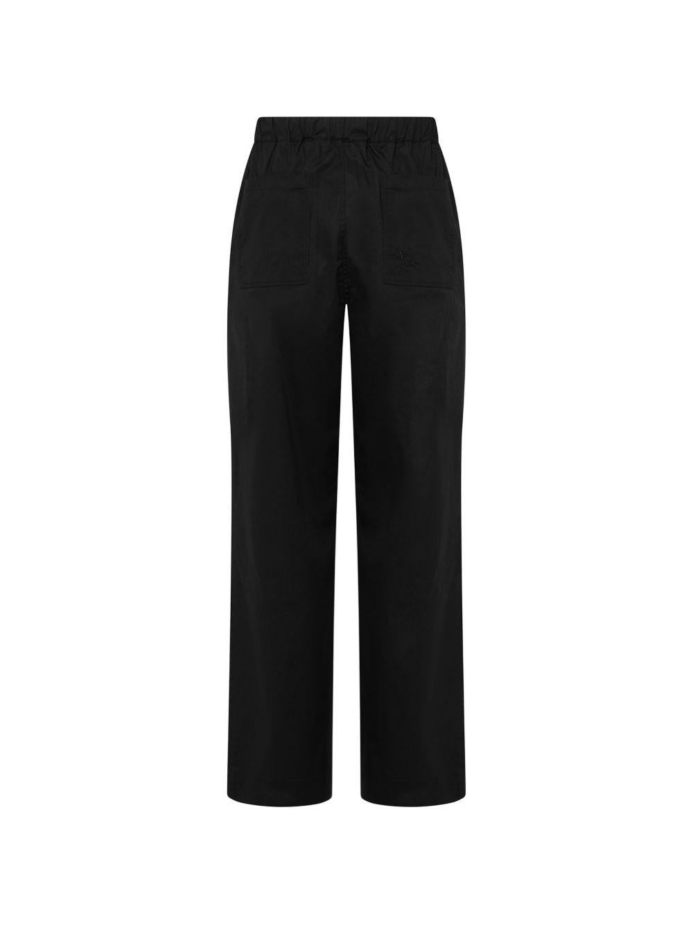 Pantaloni nero con ricamo 
