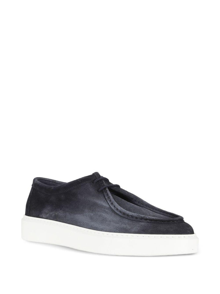 Sneakers blu notte con lacci 