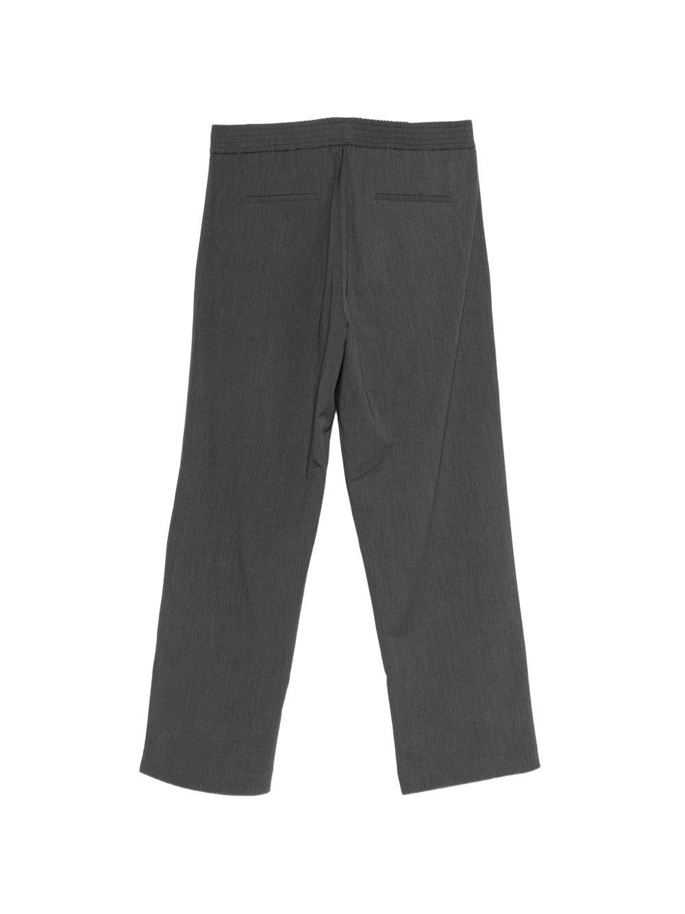 Pantaloni dark grey sartoriali a vita media 