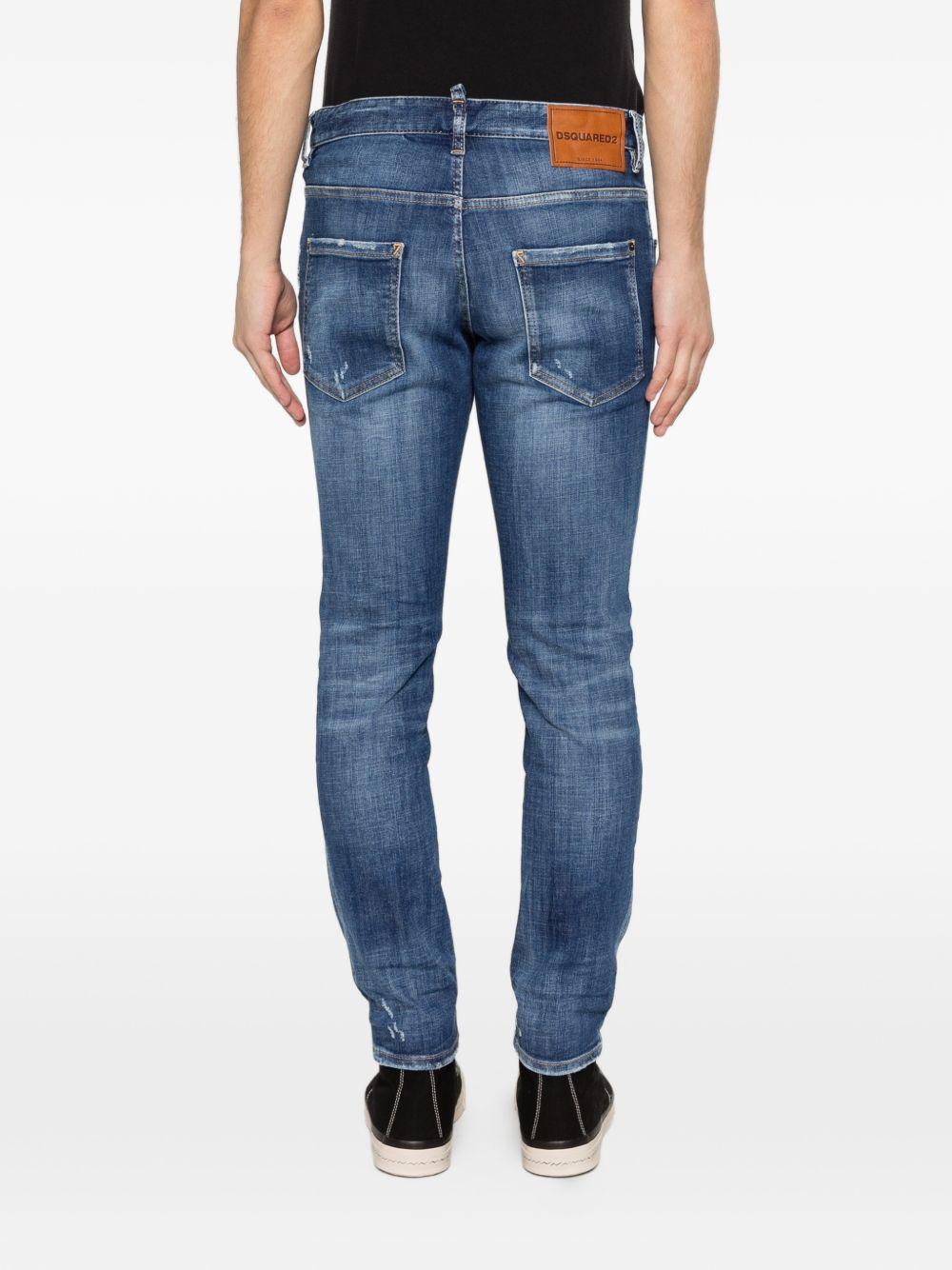 Jeans blu navy con cinque tasche 