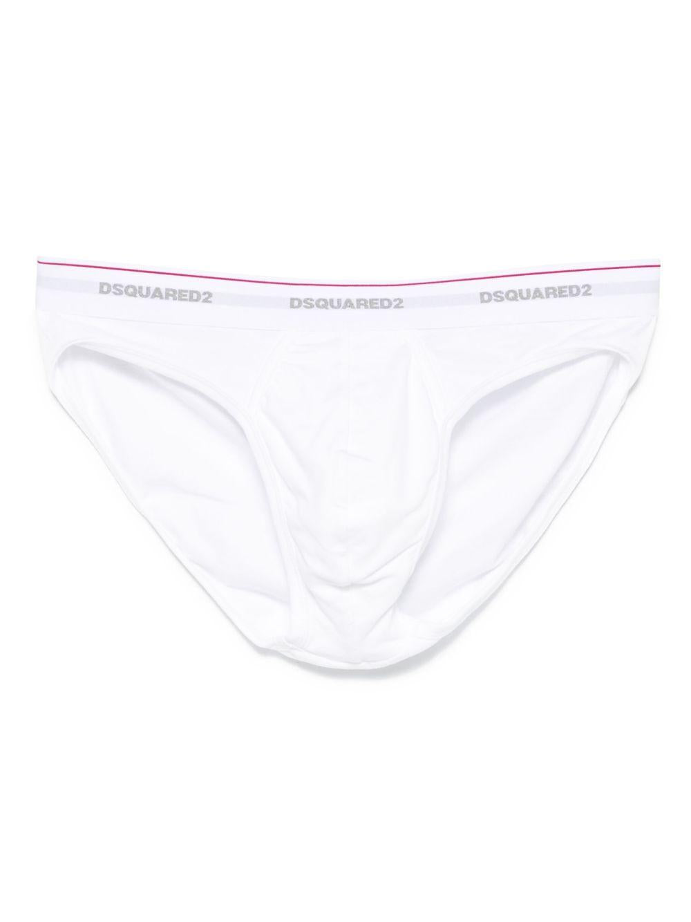 Set di 3 slip bianco con logo 