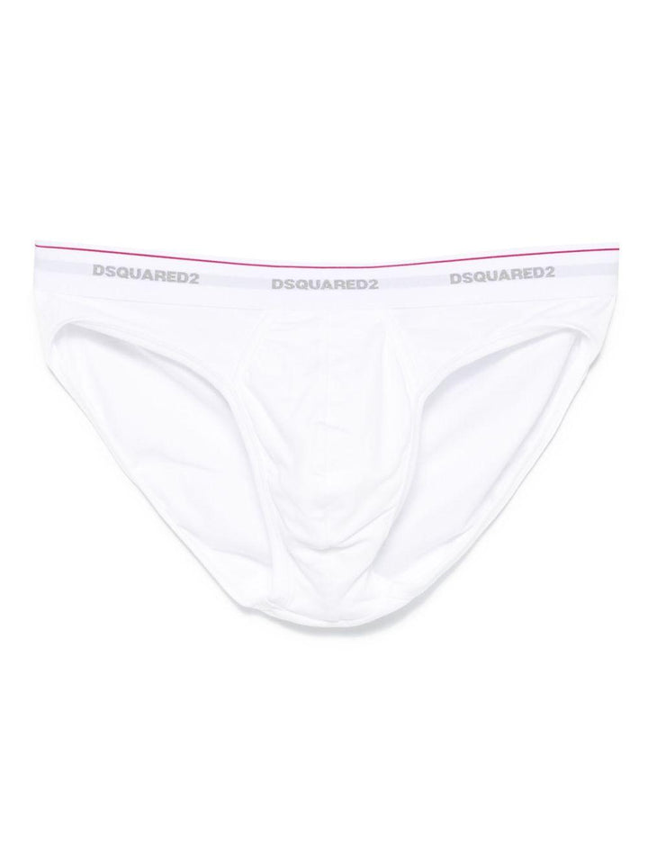 Set di 3 slip bianco con logo 