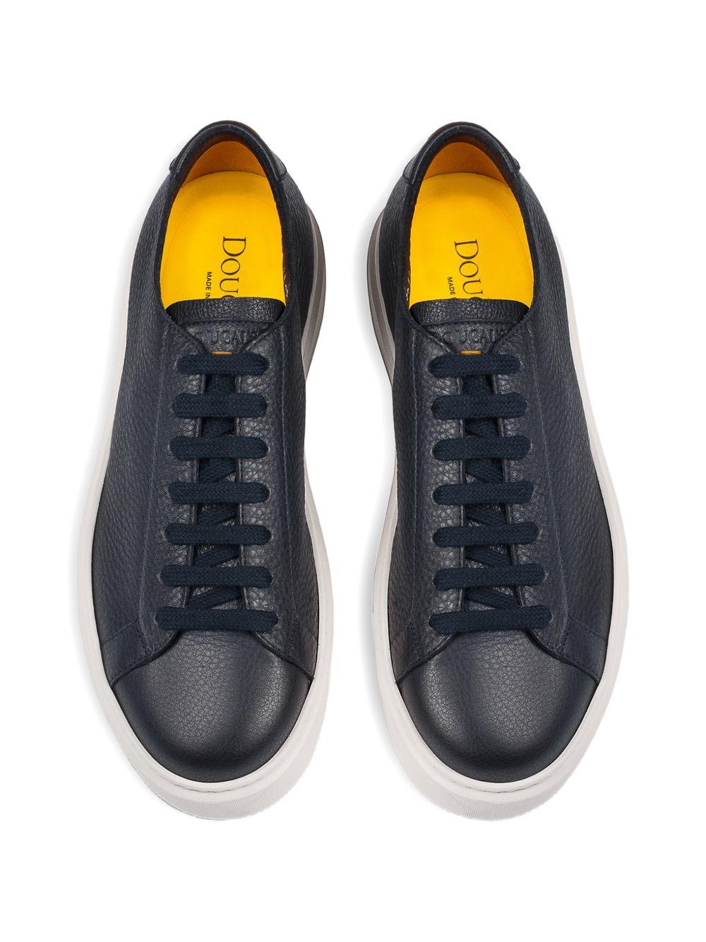 Sneakers abisso in pelle con lacci 