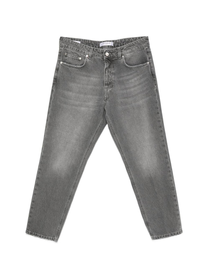 Jeans denim grigio dritti 