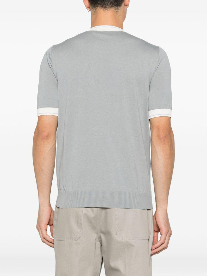 T-shirt girocollo grigio 