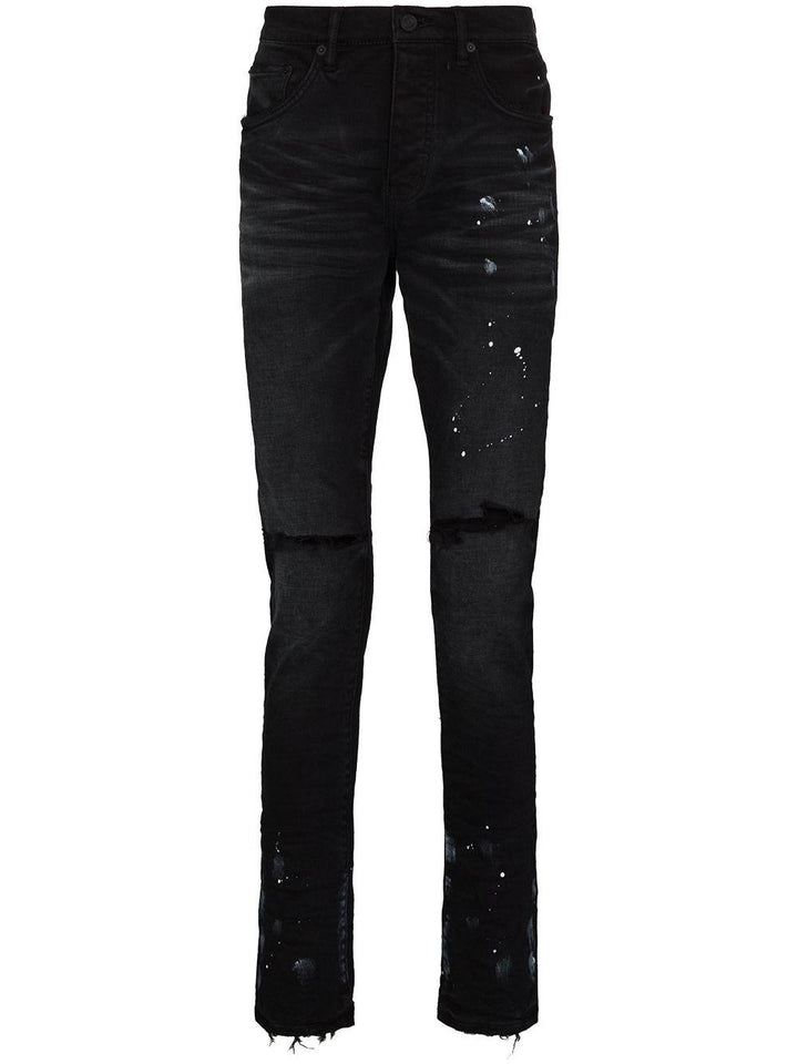 Jeans skinny effetto vernice 