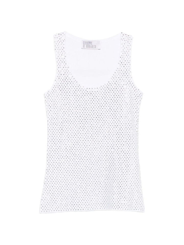 Canotta con strass 