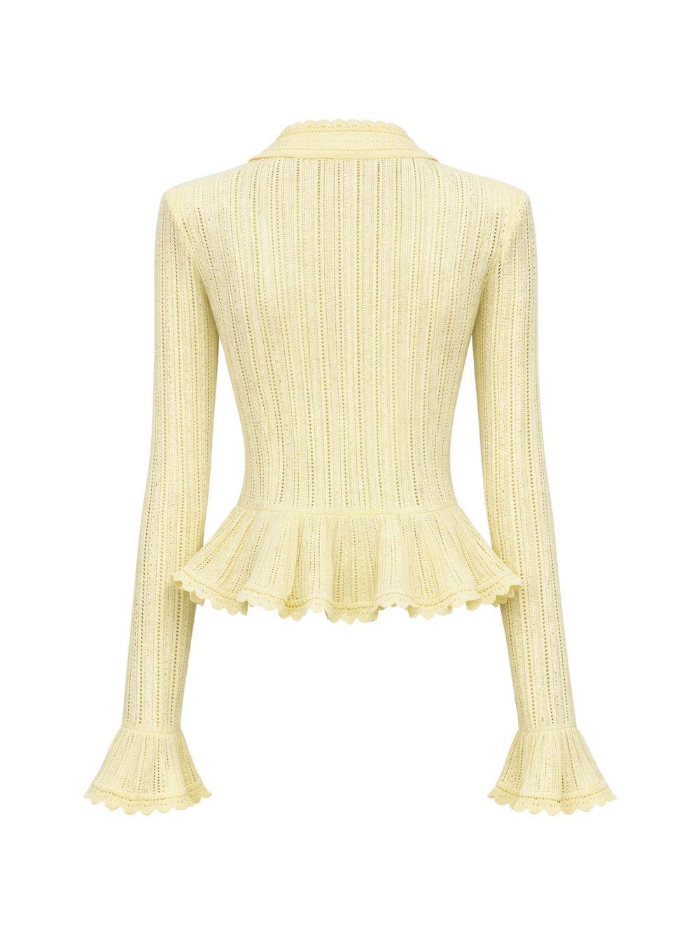 Cardigan con Ruches 