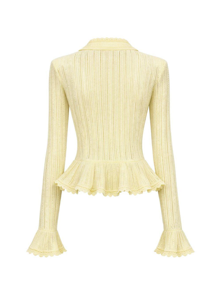 Cardigan con Ruches 