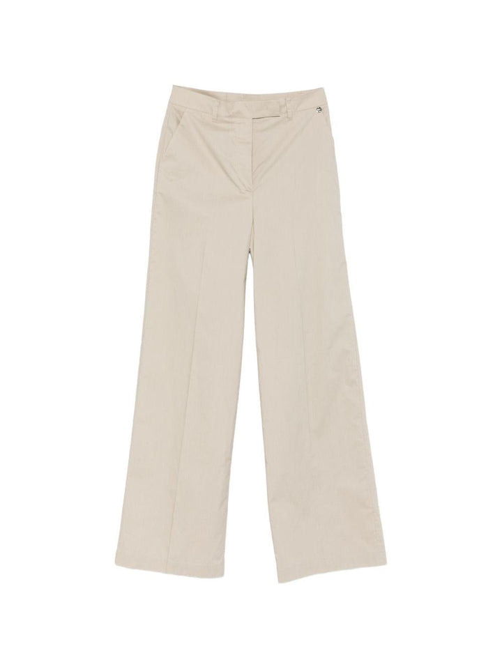 Pantaloni con logo e placca 