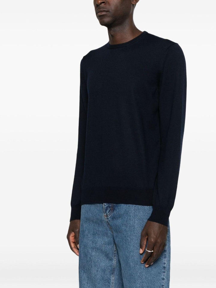 Maglione blu navy girocollo 