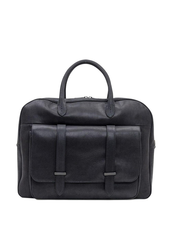 Borsa tote Jones nera con battente 