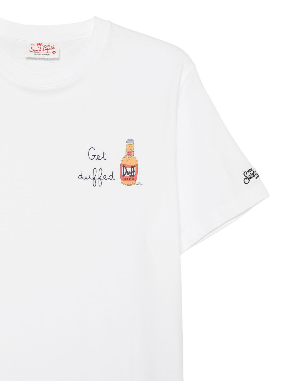 T-shirt bianca con stampa grafica 