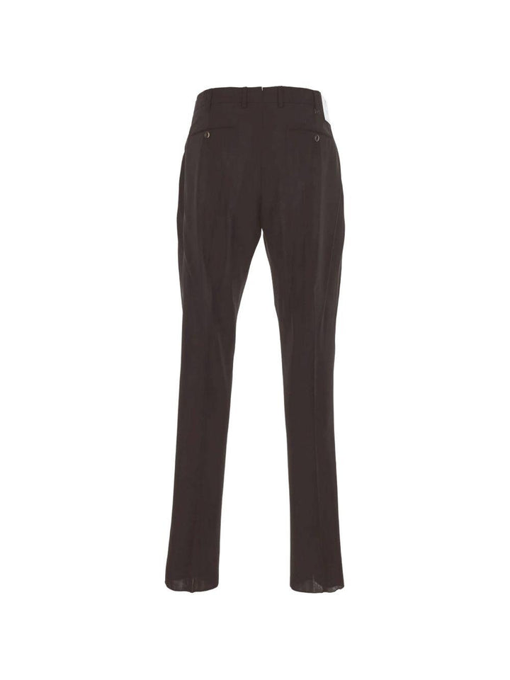 Pantaloni sartoriali marrone scuro<BR/> 