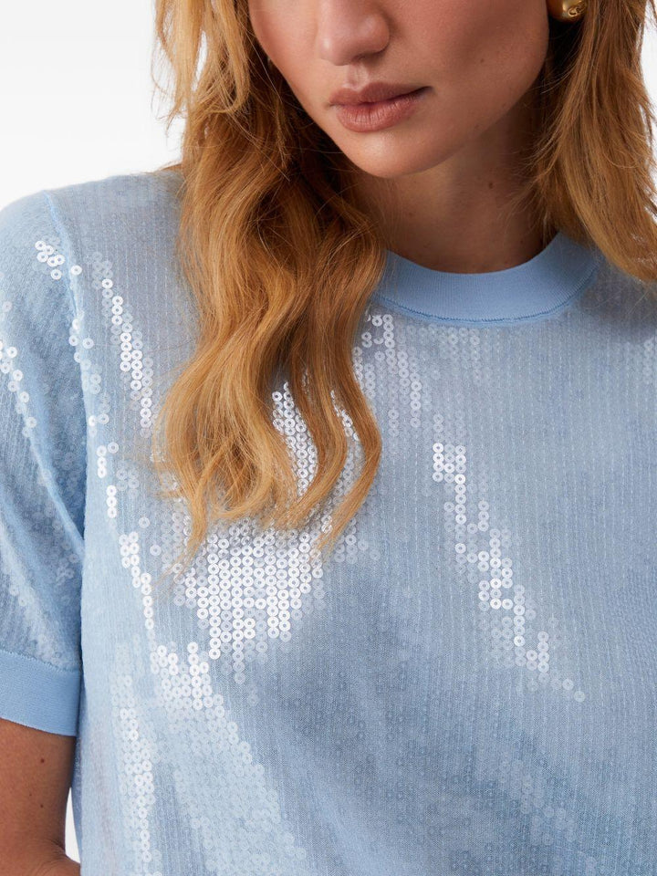 T-shirt con paillettes 