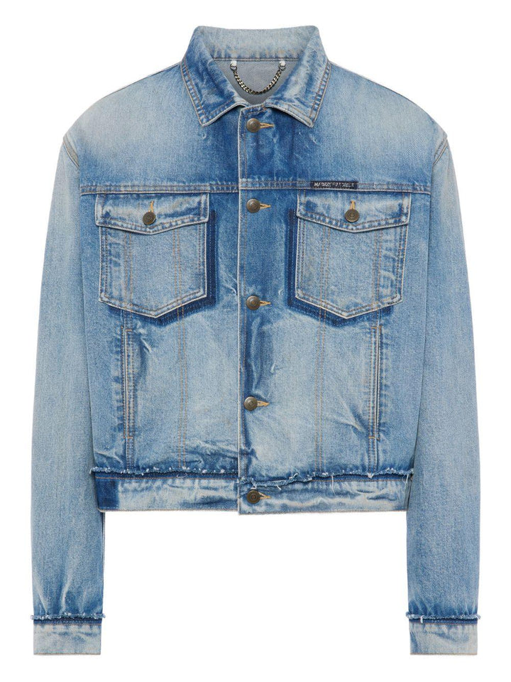 Giacca in denim blu 