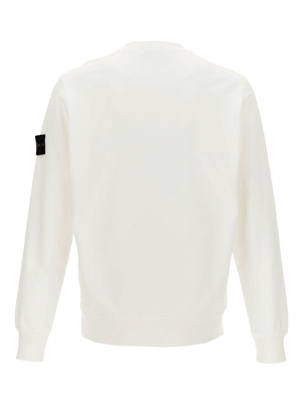 Felpa girocollo bianco 