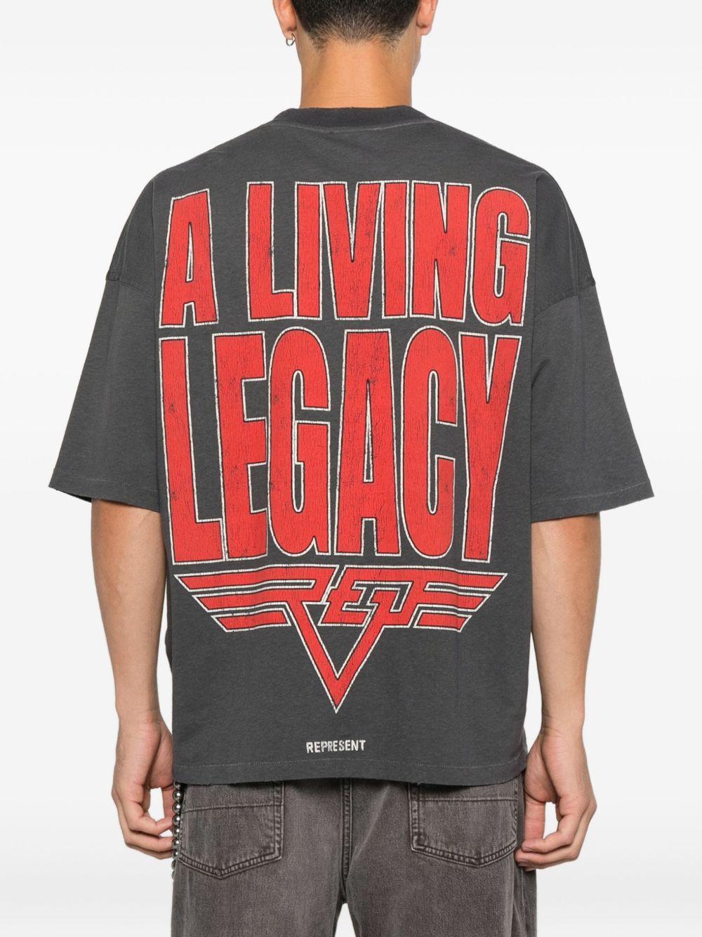 T-shirt con logo grigia 
