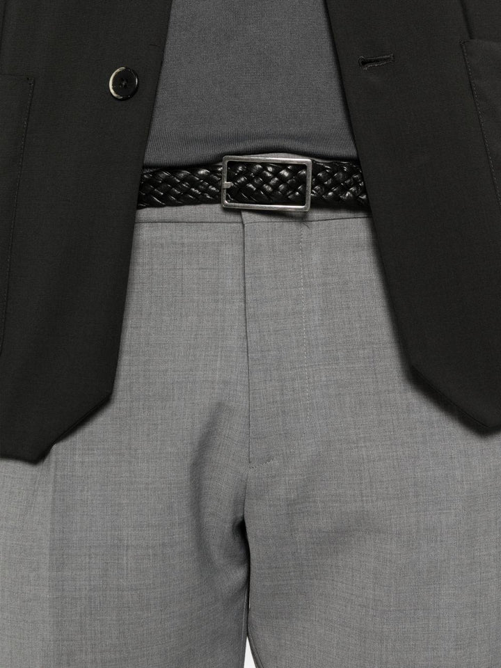 Pantaloni grigio chiaro con coulisse 