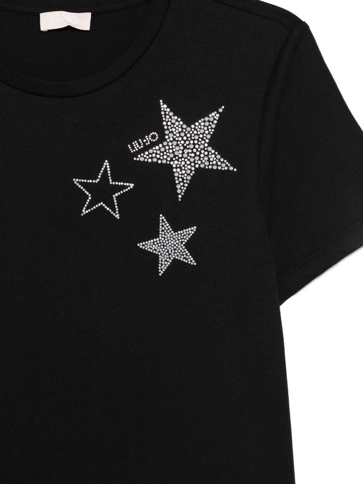 T-shirt con strass 