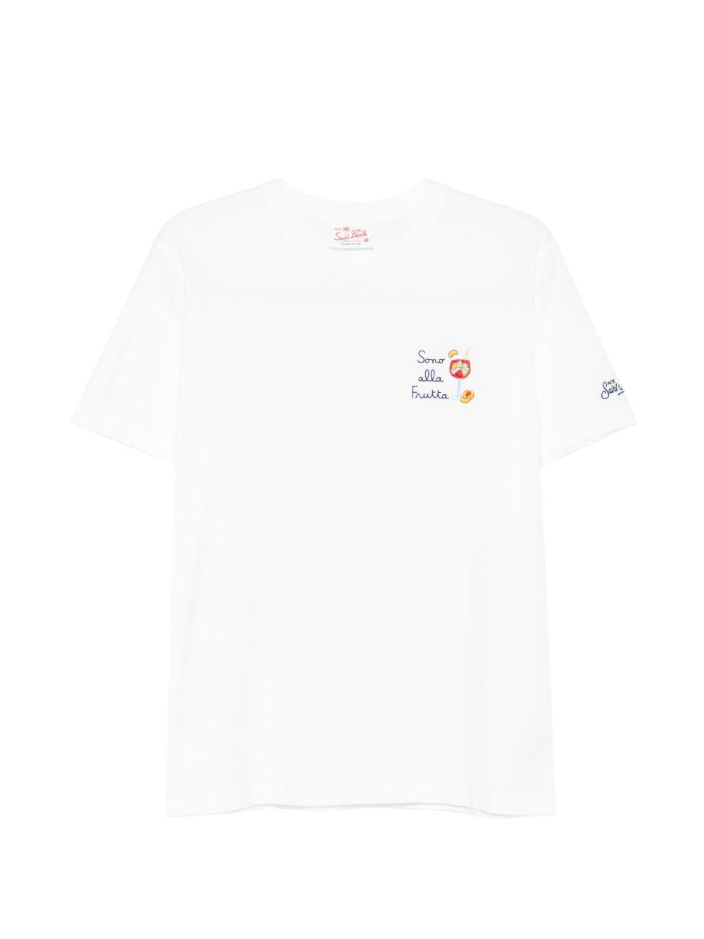 T-shirt bianca con stampa grafica 