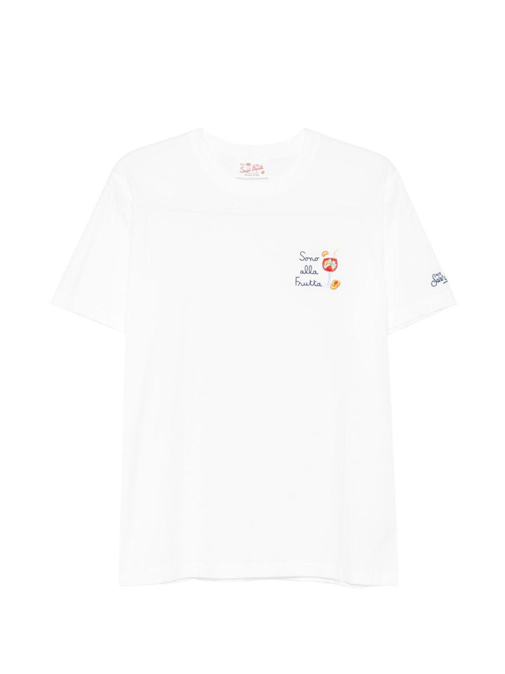 T-shirt bianca con stampa grafica 