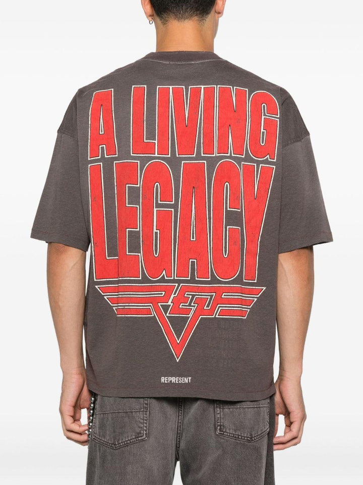T-shirt con logo nera 