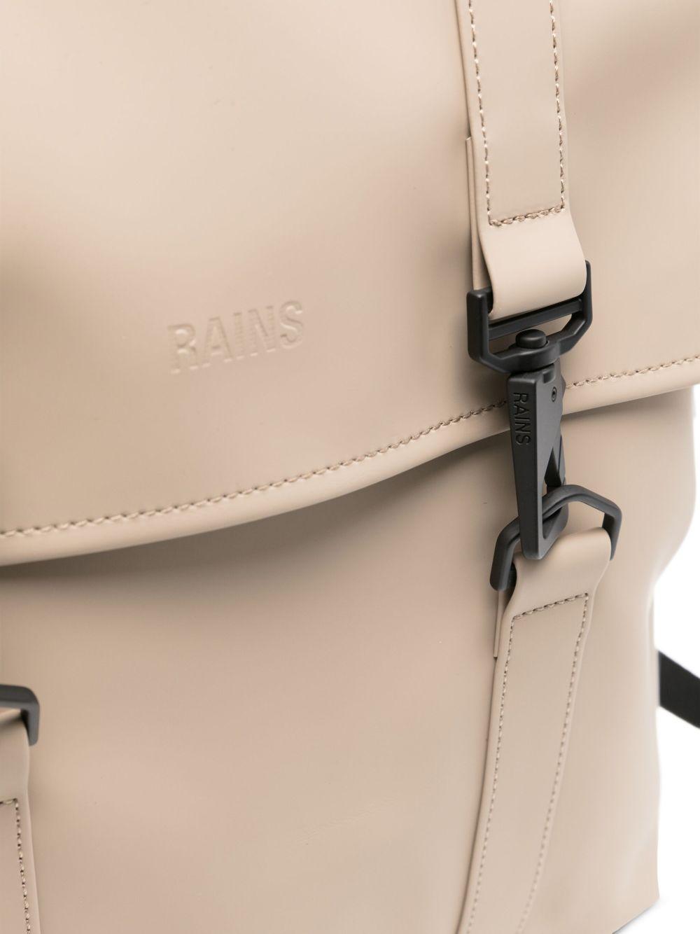 Zaino MSN beige con logo inciso 