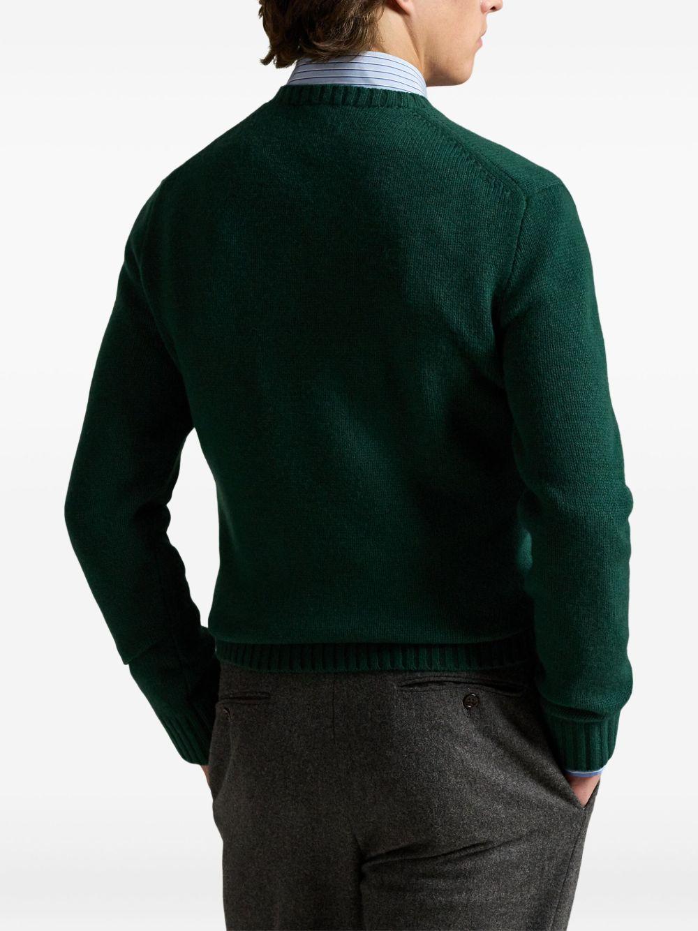 Green wool sweater