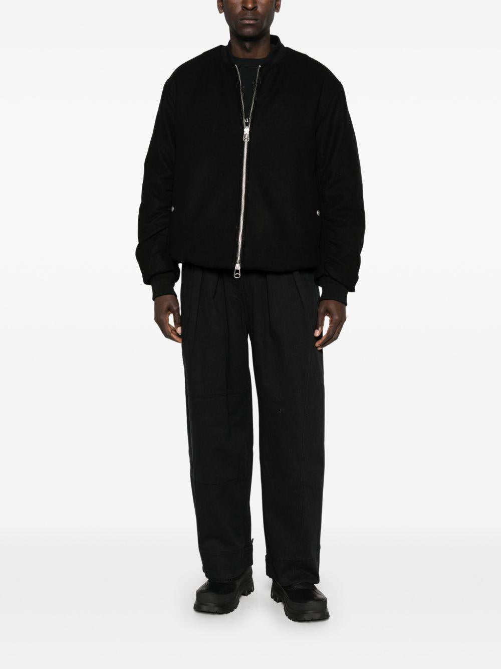 Bomber nero Peacemaker con ruches 