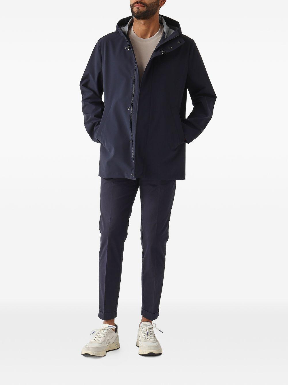 Parka in poliestere con cappuccio 