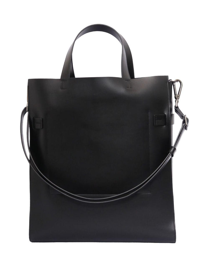Borsa tote nera con fibbia 