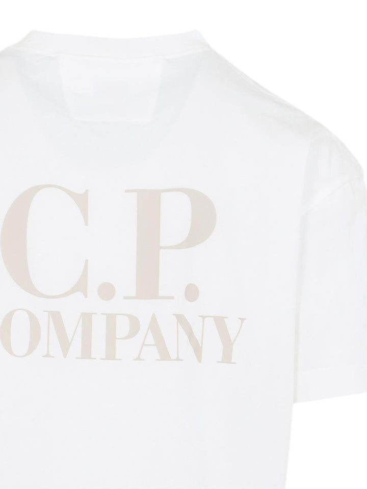 T-shirt con logo bianca 