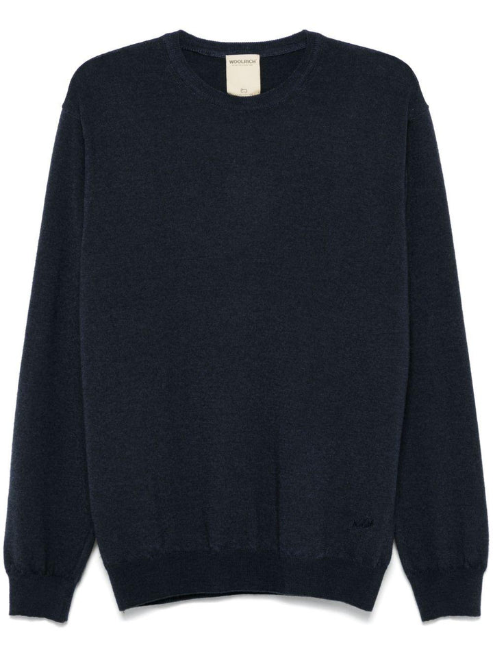 Maglione in lana blu scuro 