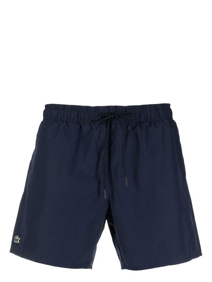 Costume da bagno blu navy con ricamo 