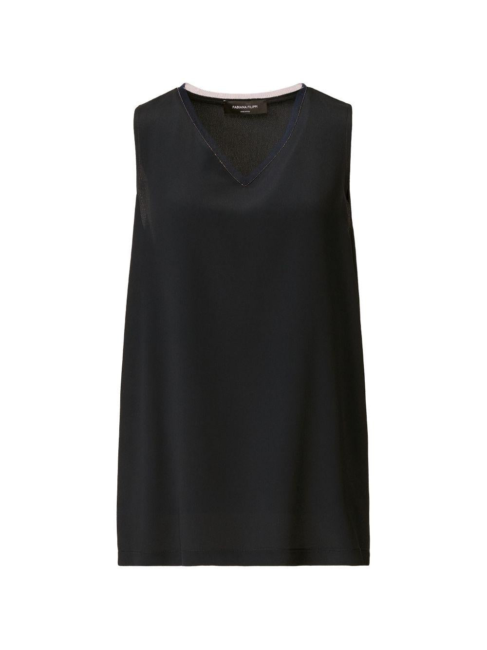 Top in satin 