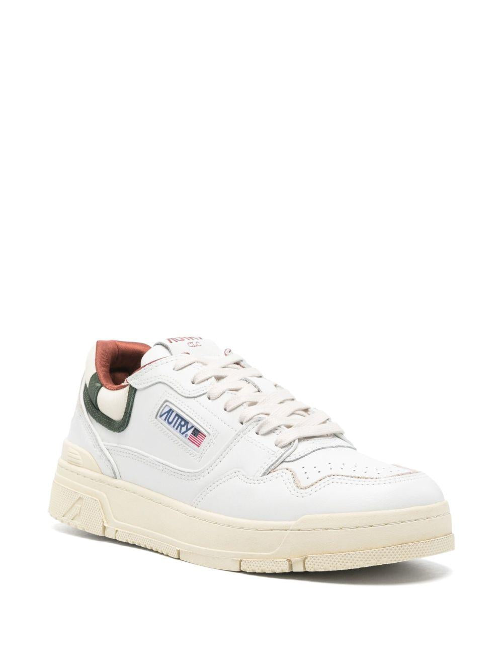 Sneakers bianche CLC in pelle con inserti 