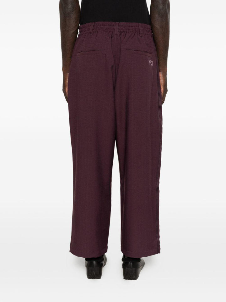 Pantaloni burgundy con coulisse 
