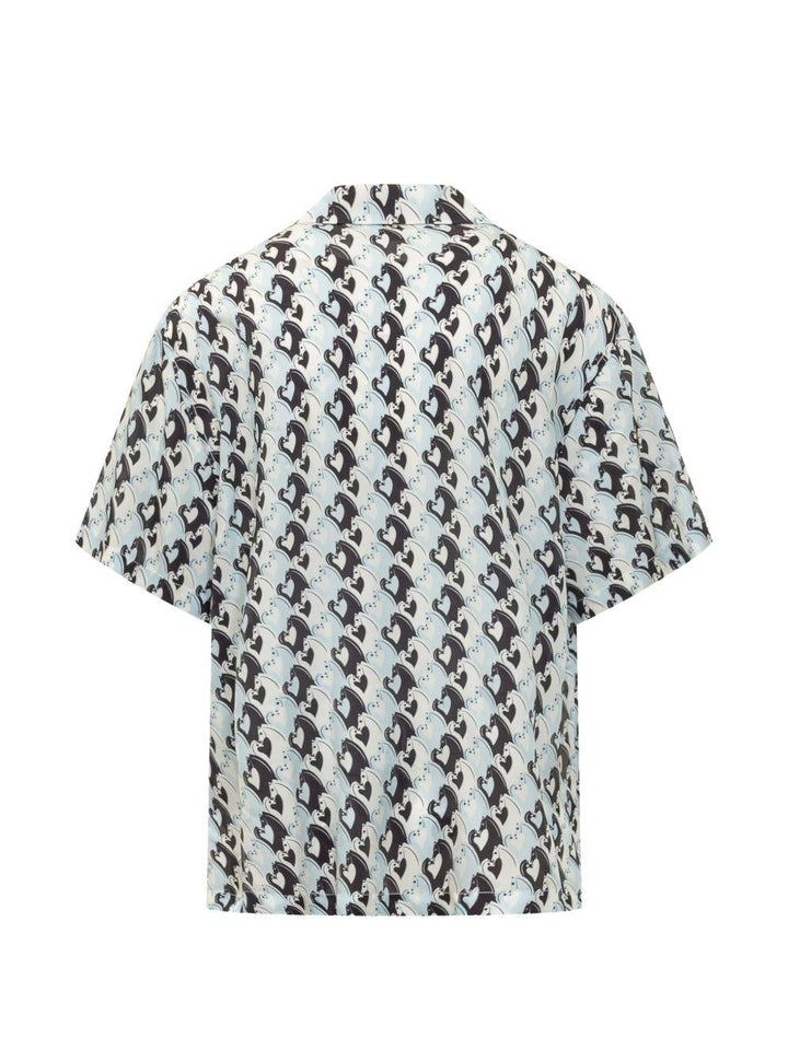 Camicia con stampa blu/black 