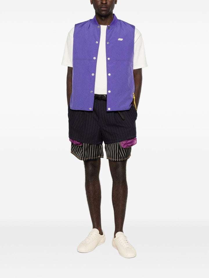 Gilet viola con logo 
