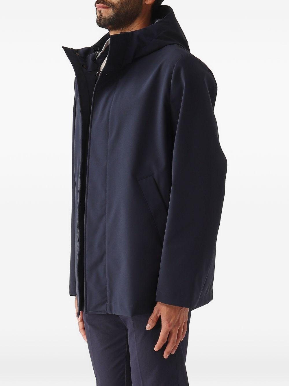 Parka in poliestere con cappuccio 
