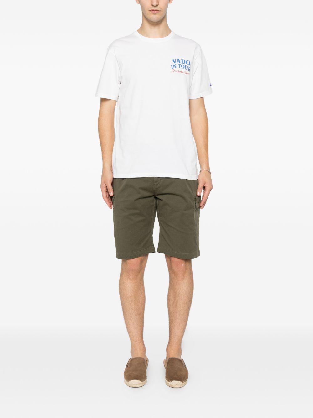 T-shirt bianca con stampa 