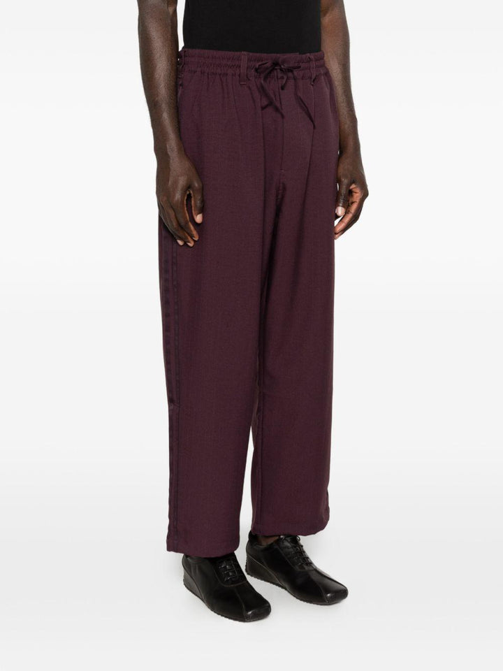 Pantaloni burgundy con coulisse 