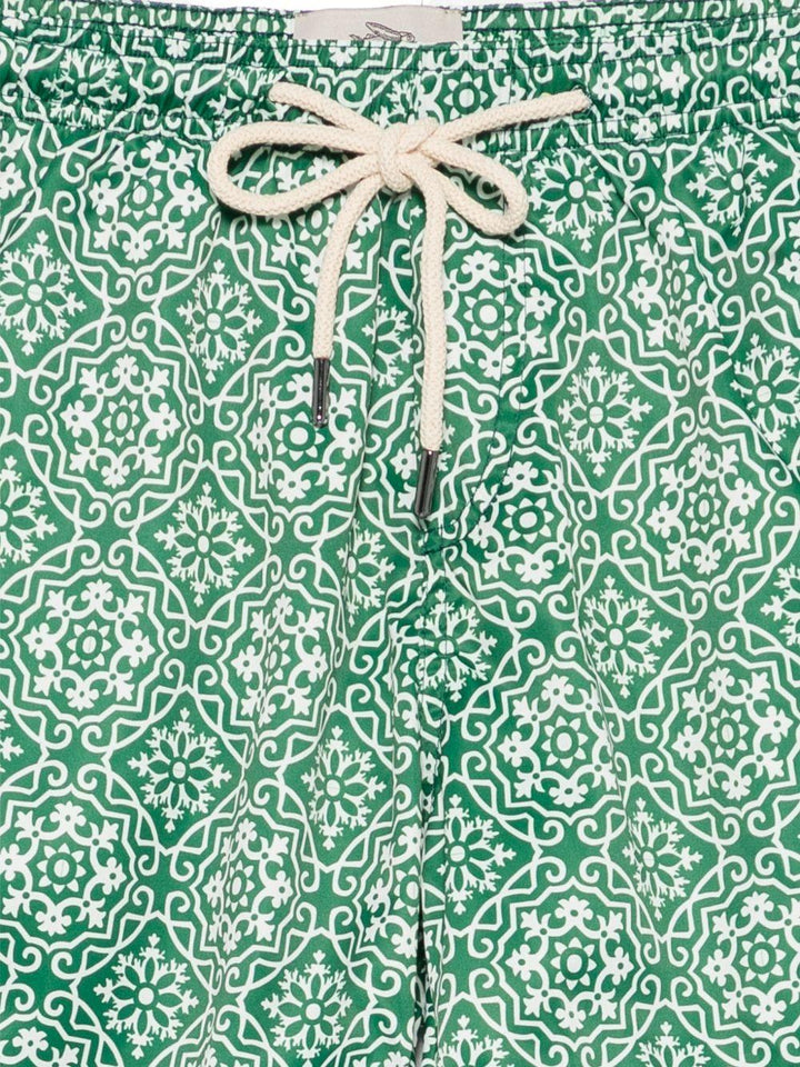 Costume da bagno verde con stampa 