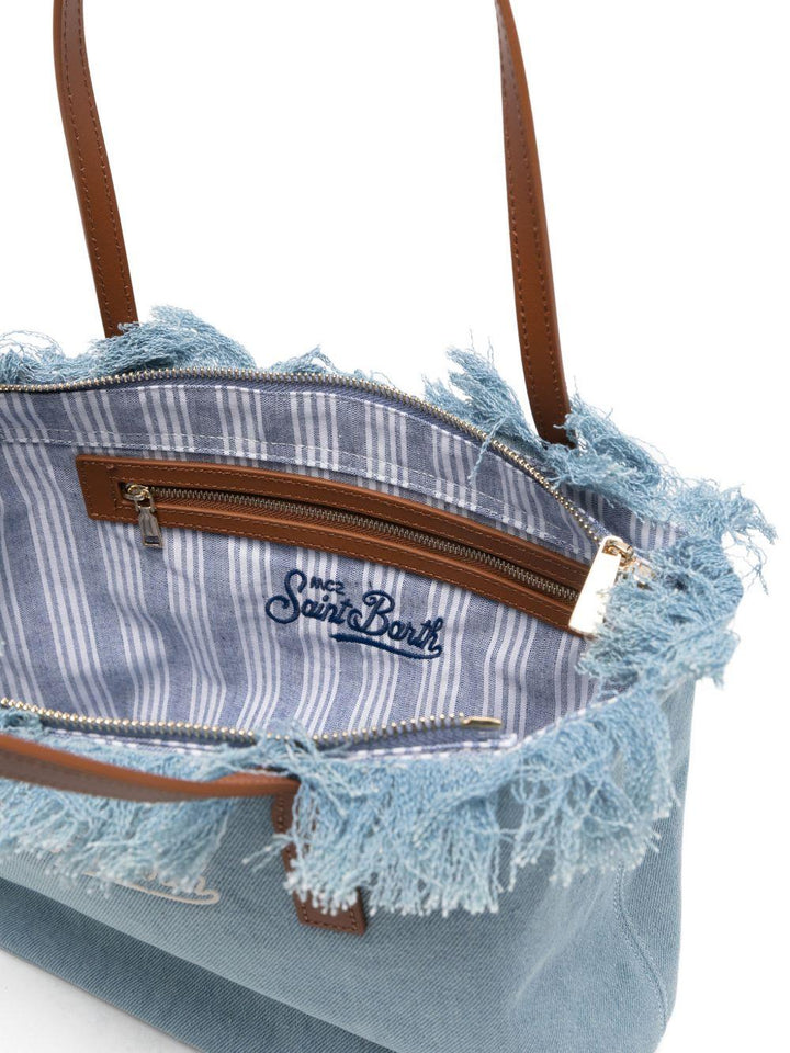 Borsa tote City con frange 