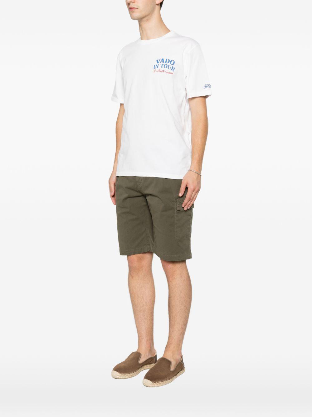 T-shirt bianca con stampa 