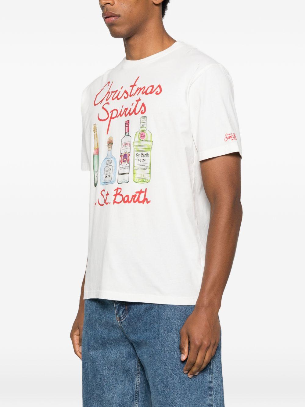T-shirt bianca con stampa 