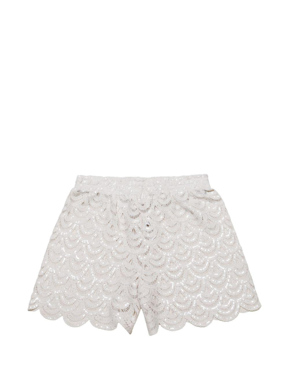 Shorts in macramè 
