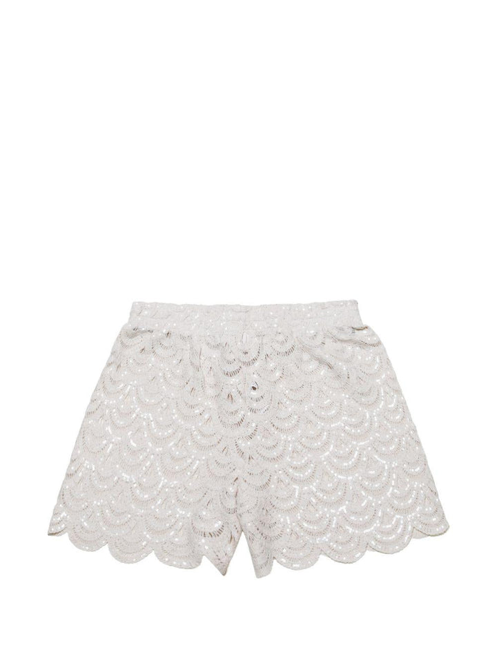 Shorts in macramè 