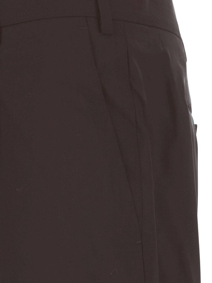 Pantaloni sartoriali marrone scuro<BR/> 